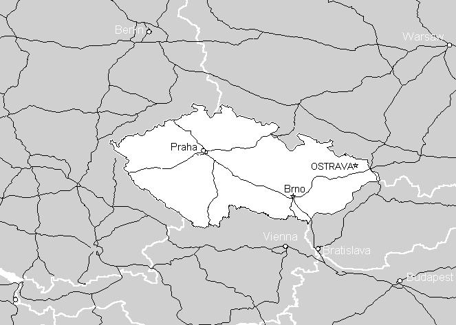 Czech Republic with Prague and Ostrava